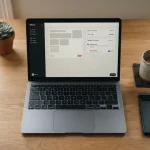 Laptop mit Klarna-Zahlungsschnittstelle für regulierte Sportwetten in Deutschland