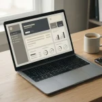 Trustly-Zahlung am Laptop mit Smartphone daneben
