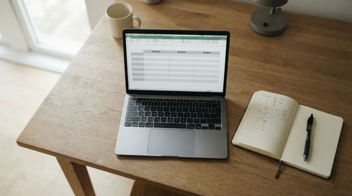 Vergleich von Wettanbietern und versteckten Gebühren auf einem Laptop-Bildschirm