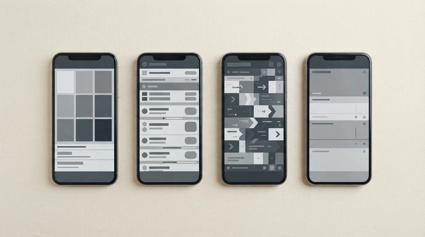Mehrere Smartphones nebeneinander mit verschiedenen Wett-Apps im Testvergleich