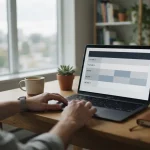 Übersicht neuer Wettanbieter auf Laptop-Bildschirm