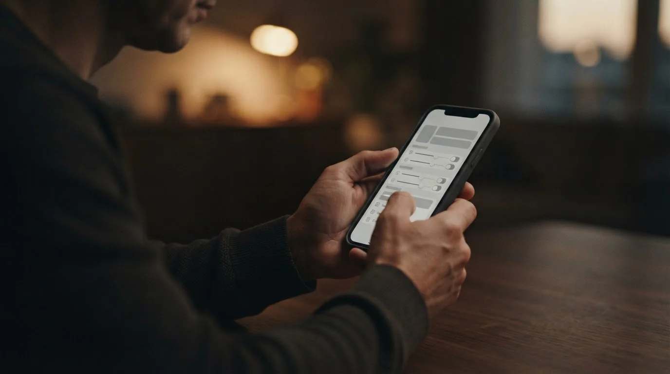 Person setzt Einzahlungslimits in einer Wett-App für verantwortungsvolles Spielen