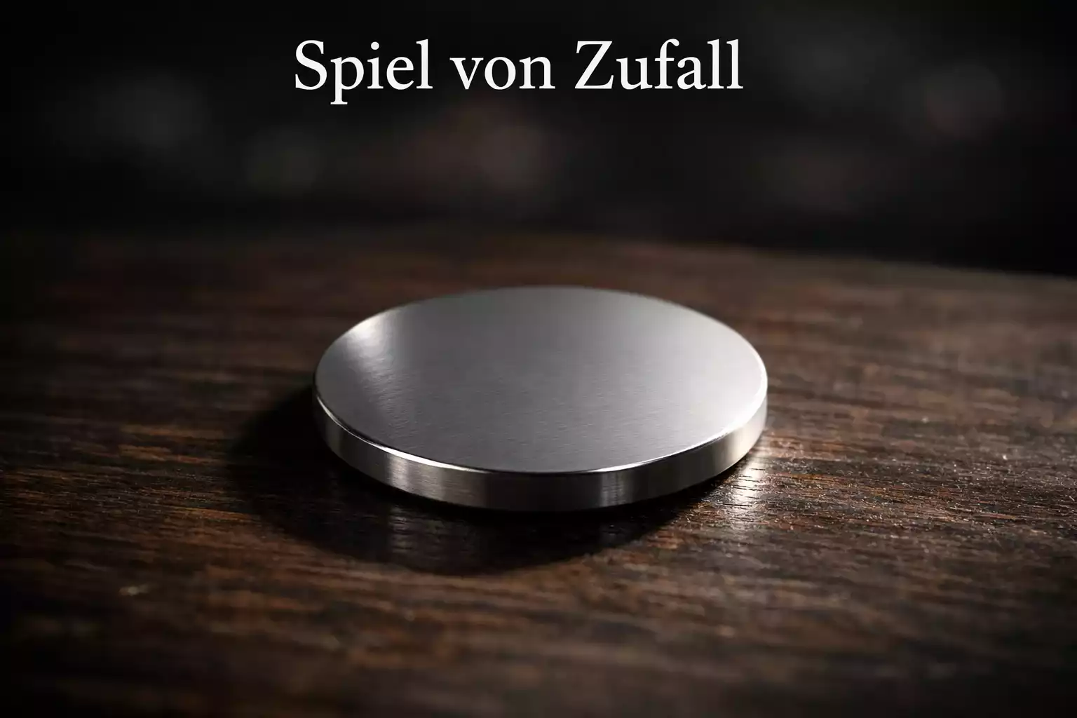 Einfache Darstellung einer Münze zur Illustration von Wahrscheinlichkeiten